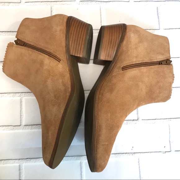Jack Rogers Bailee Suede Ankle Booties Size 11 - Picture 5 of 6